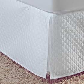 Saia Cama Box Casal Padrão Matelado em Costura Tipo Lençol - Cobre toda a Volta da Cama com Pregas