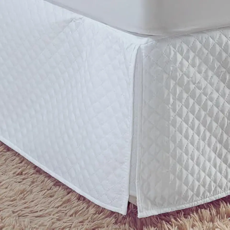 Saia Cama Box Solteiro Matelado em Costura Tipo Lençol - Cobre toda a Volta da Cama