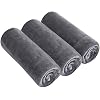BW&HM Microfibre Sports Towels Gym Towels Sweat Workout Towel Quick Dry Super Absorbent For Fitness Yoga Men Women 40cm x 80cm 3 Pack