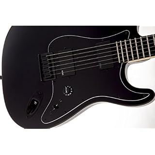 Fender 0114545706 Jim Root Stratocaster Guitocaster Guitare électrique Noir plat - Les Beatles, Paul McCartney, John Lennon, RIngo Starr, George Harrison Fender 0114545706 Jim Root Stratocaster Guitocaster Guitare électrique Noir plat – Image 3