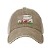 Byoblu Welsh American Flag Denim Trucker Hat Mesh Baseball Cap for Men Or Women Cowboy Dad Natural
