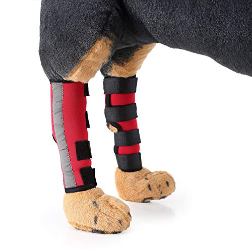 Vetasac Dog Rear Leg Brace Elbow Protector with Reflective Straps Protects Support Brace