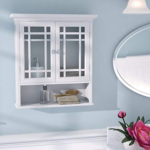 Wooden Storage Cabinet a 2-Door White Wood Wall Display Glass Furniture Which is The Best Contemporary for Kitchen Office Living Room Bathroom