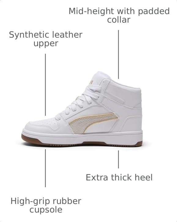 Image of Puma Womens Rebound Layup Luster Mid Shoes