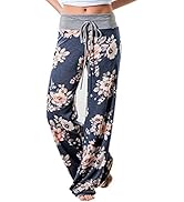 BORTGYUI Damen Pyjamahose - Weite Karo Schlafhose Mit Stretch & Elastikbund