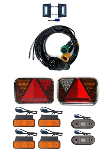 Kit éclairage remorque LED 13 broches avec feux arrière complets 12V