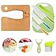 Goodchef Kindermesser 8-teiligs, Sicherheits Küchenmesser Set für Kinder ab 2 Jahren, Montessori Spielzeug, Kinder Küchenutensilien für Lernen & Spielen，geeignet zum Schenken (Krokodil Holzmesser)