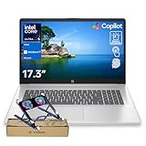 HP Business Copliot AI Laptop PC, 17.3" HD+ Touchscreen, Ultra 5 255U, 32GB DDR5 RAM, 2TB SSD, Wi-Fi 6, Win11 Home, Backlit Keyboard, Webcam, Fingerprint Reader, Bundle with PCO Laptop Cooler