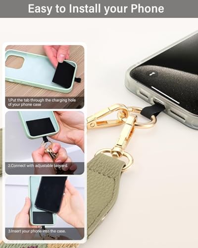 Image of 3 in 1 Strap for Bogg Bag& Clip and Go Strap for Phone with Wallet Crossbody Phone Lanyard Cellphone Lanyard for Women