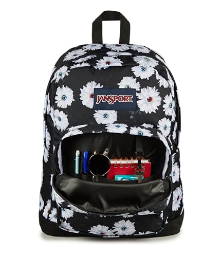 Image of JanSport Right Pack Backpack - Durable Daypack with Padded 15 inch Laptop Pocket, Eyeball Blossom, One Size