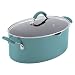 Rachael Ray 16348 Cucina Nonstick Pasta Stock Pot with Lid and Spout, 8 Quart, Agave Blue