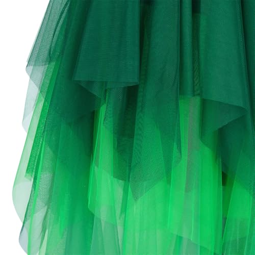 frawirshau Tulle Skirts for Women Renaissance Midi Skirt Asymmetrical High Low Fairy Skirt4