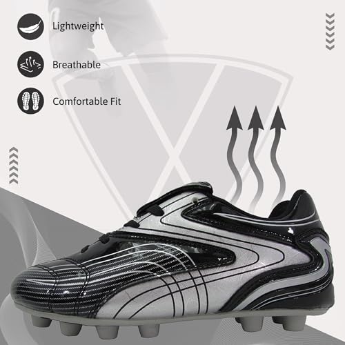 Vizari Soccer Cleats Boys Girls | Youth Firm Ground Football Shoes | Athletic Outdoor Training & Match2