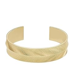 Gold Harlow Linear Texture Cuff