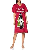 Hatley Little Blue House by Damen Sleepshirt Nachthemd, Ich Mache Keine Morgen, Eine Größe Passt Meistens