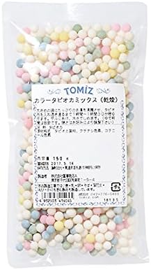 Amazon 海外発送用 カラータピオカミックス 乾燥 150g Tomiz タピオカ粉 通販