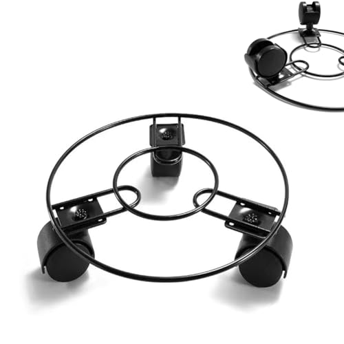 PflanzenkarrenPflanzenkarrenPflanzenwagen mit Rädern, Robuster Pflanzenständer für Wohnzimmer, Esszimmer, Terrasse, Garten, Pflanzkübel-Transportwagen/Quadratisch-18Cm