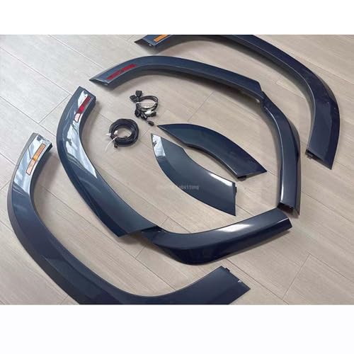 Kit de embellecedor de guardabarros azul Tasman de 6 piezas con iluminación LED Defender 110 6
