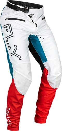 Fly Racing 2024 Adult Rayce Bicycle Pants (Red/White/Blue US 32)