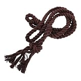 Ciieeo Ceinture en Coton Tressée Médiévale à Nouer pour Femme Corde Ajustable Décorat...