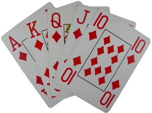 Mühlan 4 x 100% Plastikkarten, Pokerkarten, Poker, Großer Index, 4 Symbole + Cutcard – Bild 4