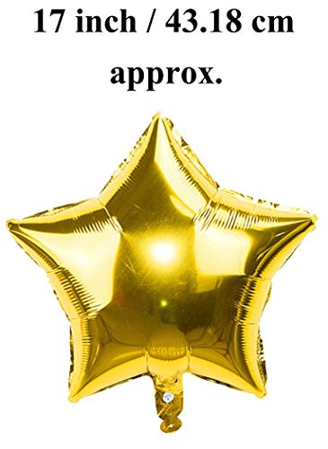 Image of AMFIN (Pack of 30) Birthday Decoration Combo / 1st Birthday decoration For Baby / 1st Birthday Decoration Items / First Birthday Party Decoration / First Birthday Party Decoration / First Birthday Decoration Girl - Golden