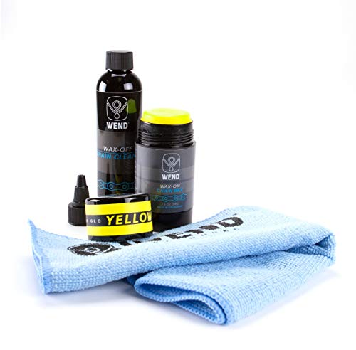 Wend Performance Wax-On Chain Kit - Yellow - Prevent Corrosion, 0.73 pounds