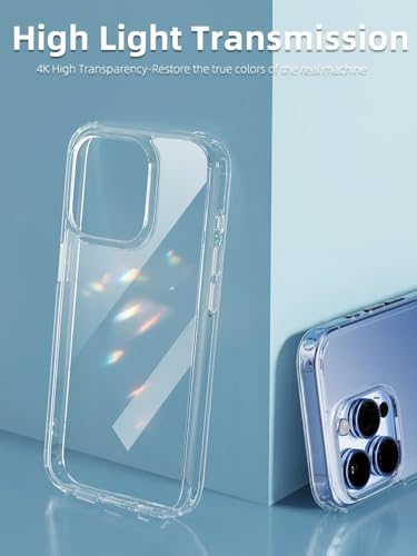 Image of Back Cover Case for iPhone Offers Mag-Safe Compatibility | Crystal-Clear Design | Camera Protection | Durable PC & TPU Construction (Transparent, iPhone 13 Pro)