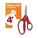 Fiskars 5 Inch Pointed Tip Kids Scissors Variety (Red)
