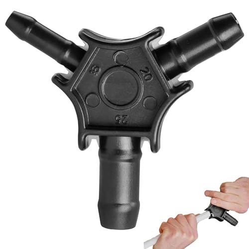 Multi Kalibrierer Verbundrohr, Entgrater für Mehrschichtrohre, PEX-AL-PEX Kalibriererdorn, 16, 20, 25 mm, mit Ergonomischem Griff, für PE PB PVC PPR Alu Verbundrohr, für Rohrkalibrierung, Entgratung