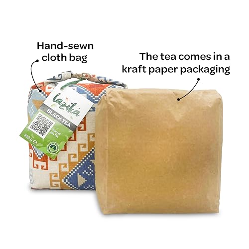 Image of Lazika Black Tea, Loose Leaf Tea, 14.1 Oz, English Breakfast Tea, Tea Gift for Tea Lovers with Gift Pack