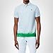 Lacoste Men's Tennis x Daniil Medvedev Polo Shirt, Baby Blue/Bright Green, XX-Large