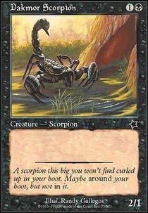 Magic The Gathering - Dakmor Scorpion - Starter 1999