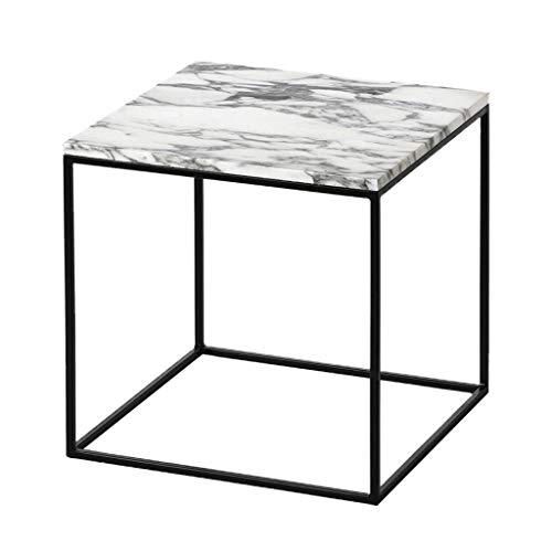 GWW Iron Art Coffee Table, Creative Living Room Marble Side Corner A F