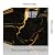 LVSHI 20pcs Marble Peel and Stick Waterproof PVC Shower Wall Panels Bathroom Backsplash Tile Stick on Wall for Bedoom, Kitchen 11.8"x11.8" (Black-Gold,19.4 Sq.Ft.)