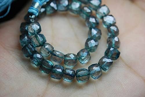 Quartz mystique vert 3d box shape résistant aux rayures pour bracelet durable - 3