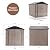 U-MAX 6x6 Storage Sheds & Outdoor Storage, Small Outdoor Storage Garden Outside Shed kit, Galvanized Metal Utility Shed for Backyard, Patio and Lawn
