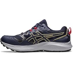 Asics Gel-Sonoma 7, Trail Running Shoe Hombre, Midnight/Electric Red, 44.5 EU