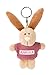 NICI 44607 Schlüsselanhänger Hase mit T-Shirt Annika 10cm, beige