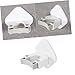 PRETYZOOM Wall Mounted Mop and Broom Organizer Adhesive Storage Rack for Bathroom and -Saving Holder for Mops Brooms and Cleaning Tools White