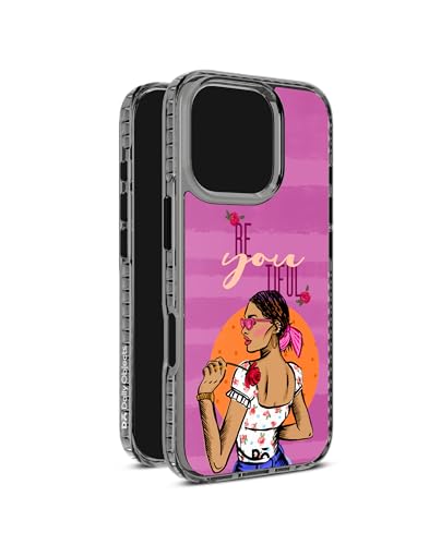 Image of DailyObjects Be You Tiful Stride 2.0 Magnetic Case Cover Compatible with iPhone 16 Pro Max | Wireless Charging Slim Back Cover | 2 Layer Edge Protection & Shockproof