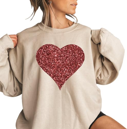 Glitter Heart Sweater,Love Sweat, Valentine's day sweater,unisex loves outfit Sand