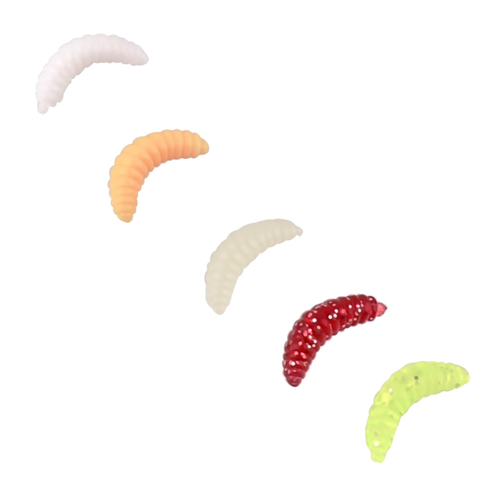 Lotto 150 Esche Soft Plastic Preferred Plastics | Vermi E Brush Hog Misti Per Pesca Persico