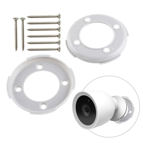 Ciuouient Wall Mounting Plate (Grey)-with Screws Compatible with Google Nest Camera(Outdoor Indoor Battery)