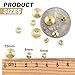 Lekgavd 12pcs Clock Hand Assortment, Brass Replacement Grandfather Wall Mantel Clock Hand Parts - Outer Diameter 10 mm, 6 mm, 5 mm
