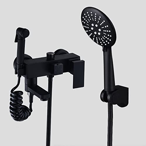 Robinet de douche noir en laiton au design moderne pour votre salle de bain