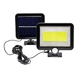 EINZIGARTIGE KONSTRUKTION - Im Vergleich zu herkömmlichen Solarleuchten besteht unsere Solar-Wandleuchte aus zwei Teilen (Solarpaneel & Hauptkörper). Sie können das Solarpaneel in sonnigen Gegenden installieren, indem Sie das mitgelieferte 5m / 16,5ft wasserdichte Kabel verwenden, um tagsüber mehr Strom zu speichern und nachts längeres und helleres Licht zu erzeugen.