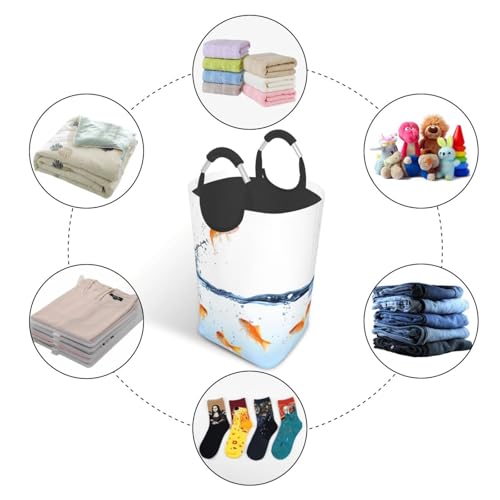 Panier à linge pour chambre à coucher et gain de place grâce au format pliable - 6