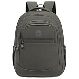 Mochila Escolar Bolsa Grande Feminina Com Espaço Para Notebook Dia a Dia Trabalho Faculdade (CINZA)