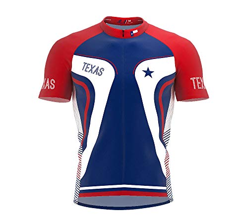 ScudoPro Texas Bike Short Sleeve Cycling Jersey for Men - Size L Multicolored